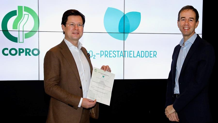 COPRO octroie le certificat de sensibilisation aux émissions de CO2 à Stadsbader