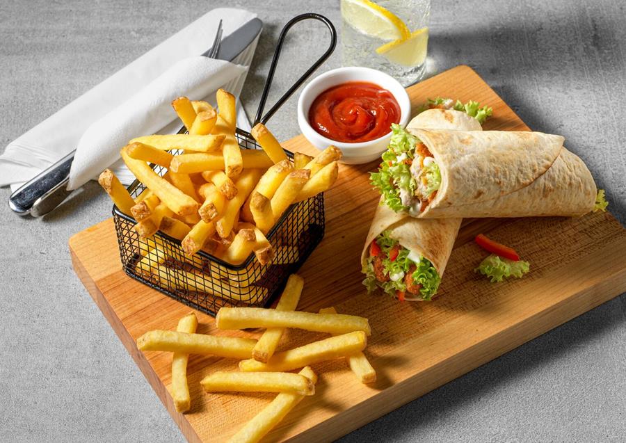 Friet die gasten bijblijft