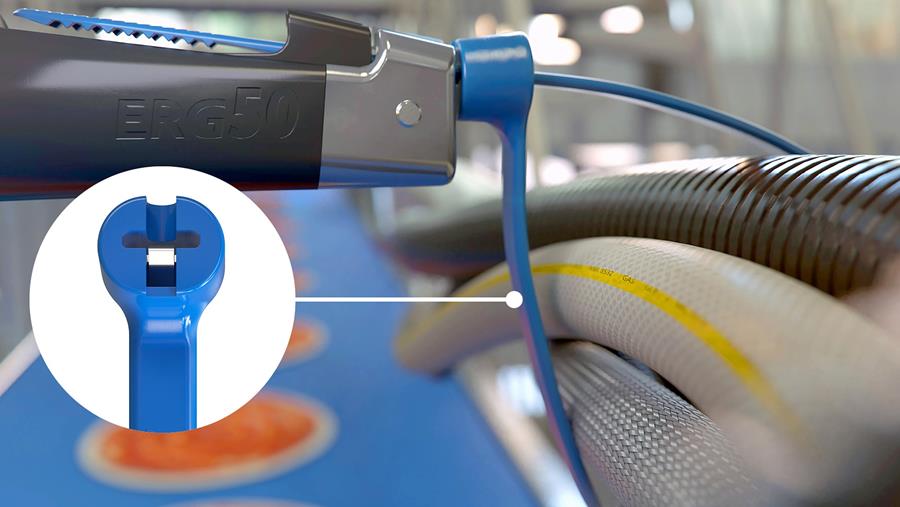 Colliers de câblage antimicrobiens et détectables pour les environnements sensibles à l'hygiène