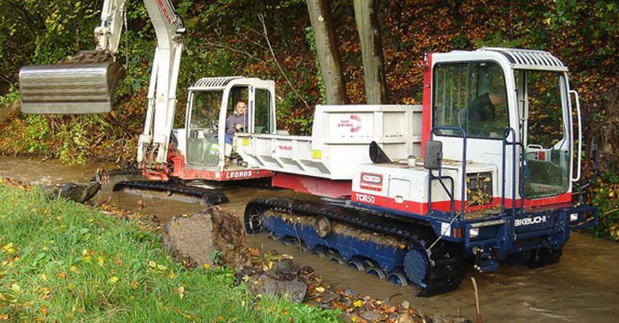 Rupsdumper ideaal voor krappe locaties