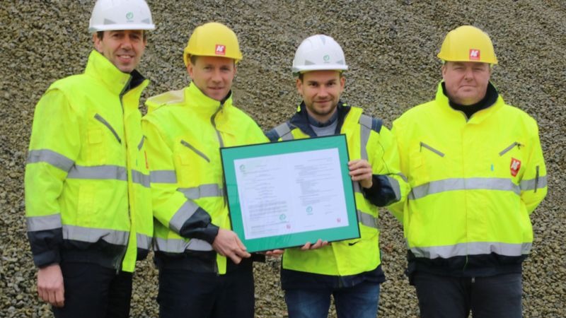 Eerste certificaat tussenopslag puin en gerecycleerde granulaten