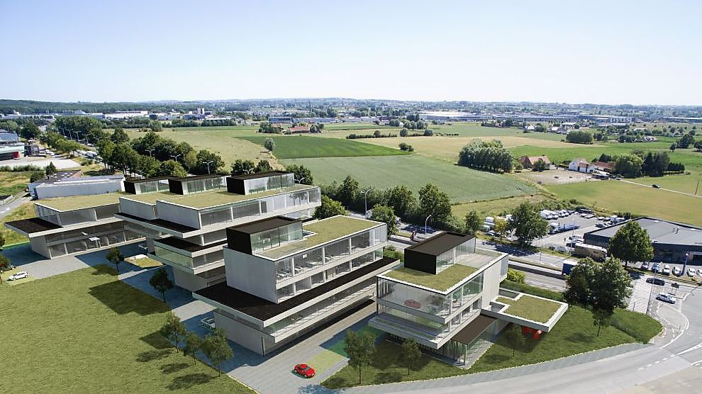 Premier site d'entreprise construit de manière neutre en CO2 en Belgique