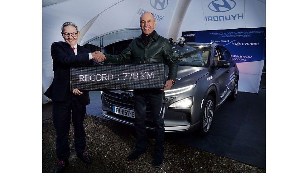 #H2record – signé Bertrand Piccard et Hyundai Nexo