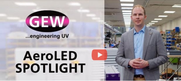 Robert Rae discute des 5 avantages dont bénéficient les imprimantes avec AeroLED de GEW dans la dernière vidéo de GEW