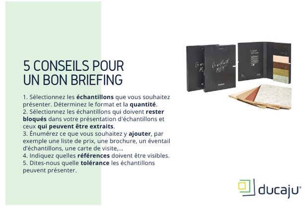 ducaju vous donne 5 conseils pour un bon briefing :