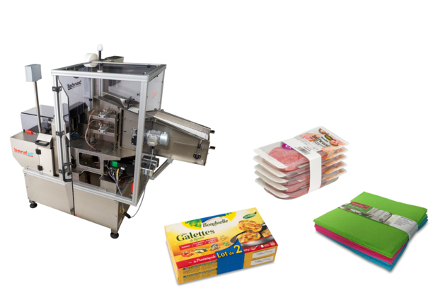 Empilage, regroupement et marquage avec une seule machine Bandall