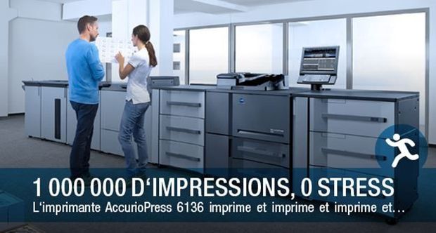 1 000 000 d'impressions sur 1 mois, 0 stress = AccurioPress 6136
