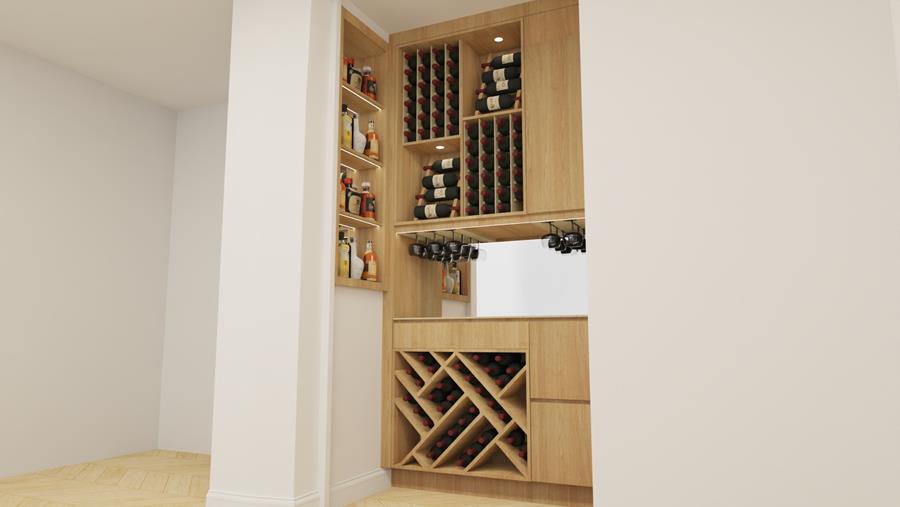 Une cave à vin sur mesure qui allie tradition et modernité