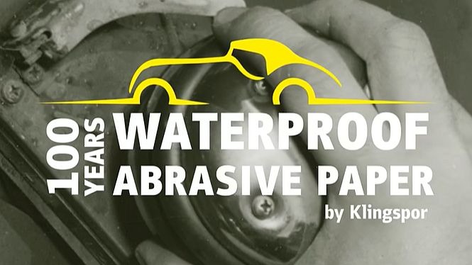 Klingspor célèbre 100 ans de papier abrasif imperméable
